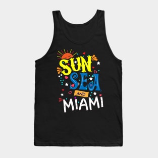 Sun Sea and Miami Tank Top